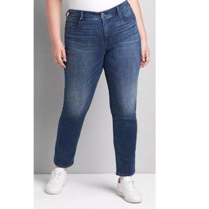 Lane Bryant Straight Dark Wash Jeans 18